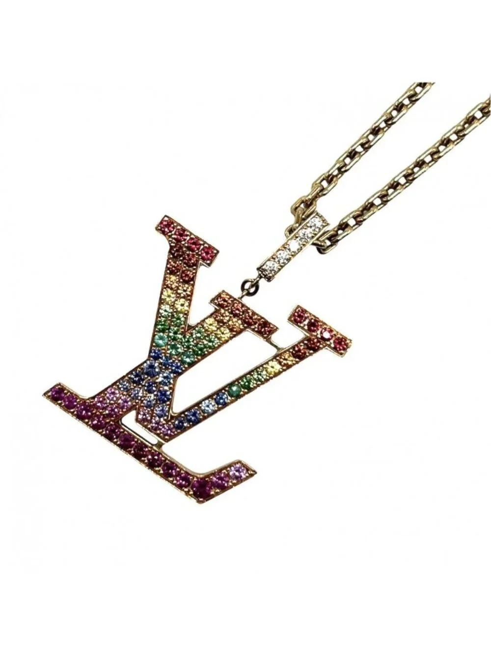 Louis Vuitton Pendant Pendentif LV XL with Adjustable Star